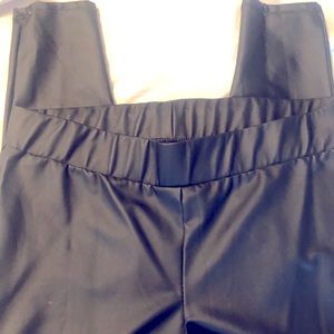 Faux leather leggings